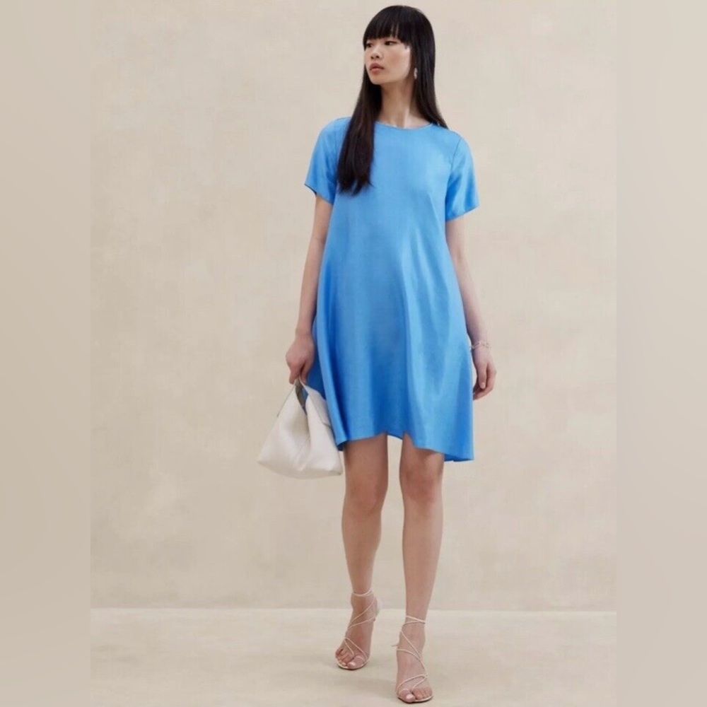 Aurelia Linen-Blend Mini Dress